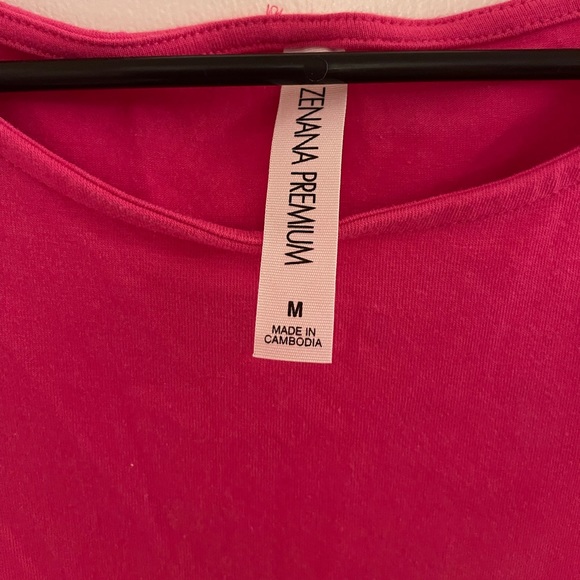 Pink T Shirt Dress with pockets- size M - Picture 3 of 6